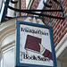 Bookshop Sign in Franklin Court in Philadelphia, August 2009