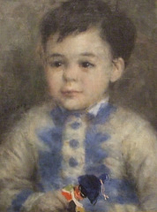 Detail of Boy with a Toy Soldier by Renoir in the Philadelphia Museum of Art, January 2012