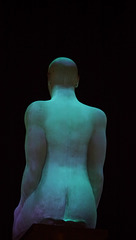 Illuminated Figure in Nice