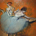 Detail of Dancers at the Barre by Degas in the Phillips Collection, January 2011
