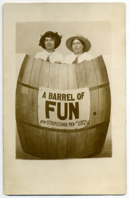 A Barrel of Fun at the Steeplechase Pier, Atlantic City, N.J.