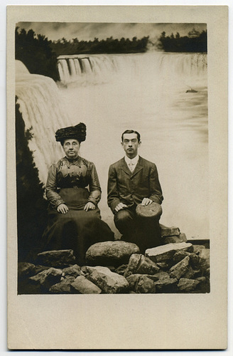 Mother and Son at Niagara Falls