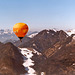 Ballonfahrt über die Alpen