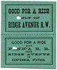 Good for a Ride Only on Ridge Avenue Railway