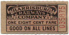 Harrisburg Railways Company, One Eight Cent Fare