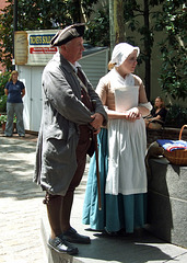 Reinactors at the Betsy Ross House in Philadelphia, August 2009
