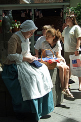 Reinactors at the Betsy Ross House in Philadelphia, August 2009