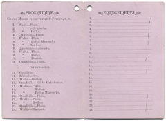 Programme and Engagements, Erster Grosser Ball des Harrisburg Mænnerchor, April 10, 1882