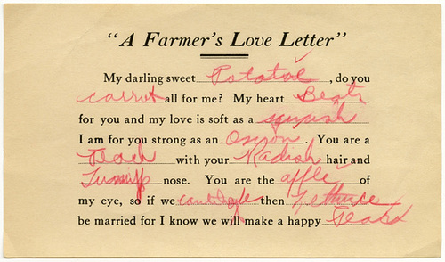 A Farmer's Love Letter