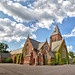 Royal Garrison Church of All Saints, Aldershot, (The Red Church) Panorama2Ba realigned and cropped - Nik Colour Efex Pro