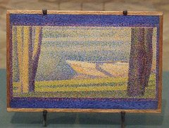 Moored Boats and Trees by Seurat in the Philadelphia Museum of Art, August 2009