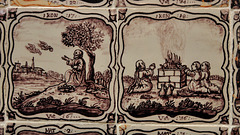 Museum De Lakenhal – Two Bible-depicting tiles