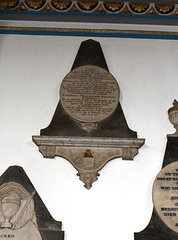 Memorial to the Rev Samuel Humfrys, Holy Cross Church, Daventry, Northamptonshire