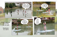 Paddle-boarders - Newhaven - 12.7.2014