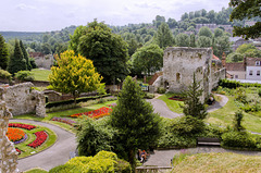 Gardens and remains of castle walls