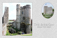 Lewes Castle - 23.7.2014 - the Barbican from the West