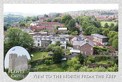 Lewes Castle - 23.7.2014 - the view to north