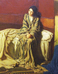 Detail of The Annunciation by Henry Ossawa Tanner in the Philadelphia Museum of Art, August 2009