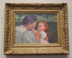 Maternal Caress by Mary Cassatt in the Philadelphia Museum of Art, August 2009