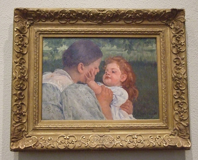 Maternal Caress by Mary Cassatt in the Philadelphia Museum of Art, August 2009