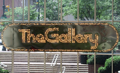 The Gallery Sign in Philadelphia, August 2009