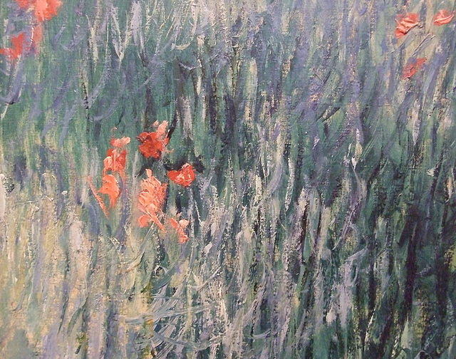 Detail of Path on the Island of St. Martin, Vetheuil by Monet in the Philadelphia Museum of Art, January 2012