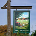 The Cricketers pub sign - Tongham