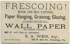 Frescoing! House and Sign Painting, E. A. Weis, Reading, Pa.