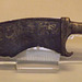 Iron Hunting Knife with a Brass Handle in the British Museum, May 2014