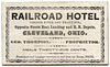 Railroad Hotel, Opposite Steam Boat Landing, Cleveland, Ohio