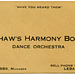 Shaw's Harmony Boys, Dance Orchestra, Lebanon, Pa.