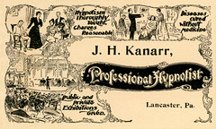 J. H. Kanarr, Professional Hypnotist, Lancaster, Pa.