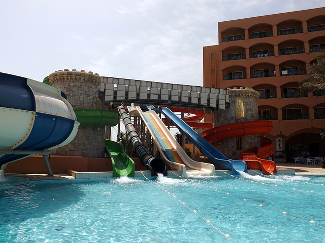 The Aqua Park at the Hotel Marabout in Sousse, June 2014