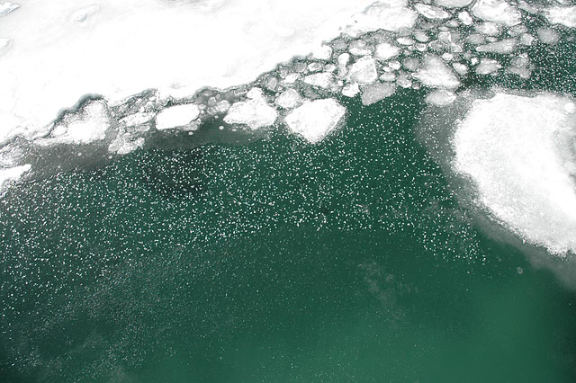 Ice at Charlevoix, Lake Michigan