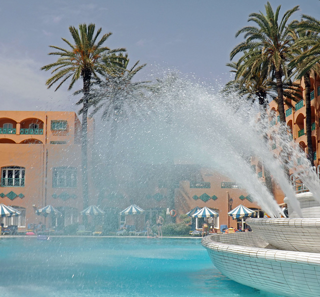 The Outdoor Pool at the Hotel Marabout in Sousse, June 2014