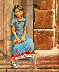 Petite fille Cambodgienne, Small Cambodian girl