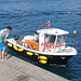 The ferry which takes people across the river to Instow