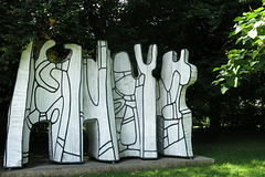Elément d'architecture contortionniste V - 1969-1970 - époxy peint (Jean Dubuffet, 1901-1985)