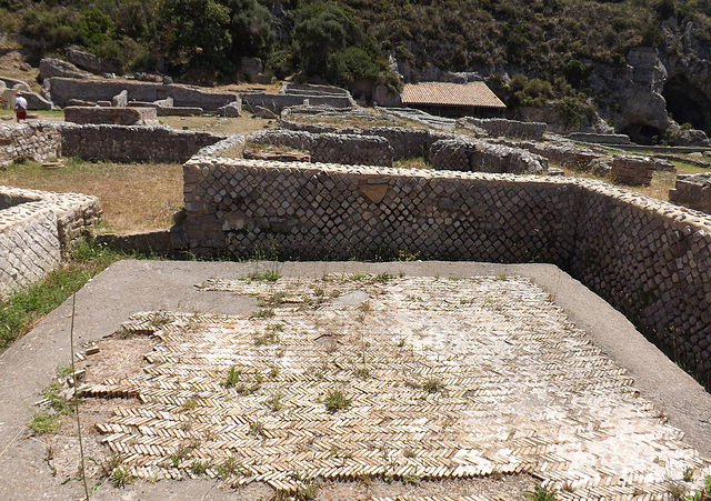 Roman Floor in the Villa of Tiberius in Sperlonga, July 2012