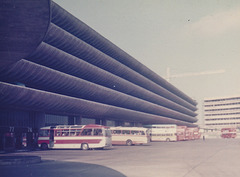Yelloway coach in  Preston bus station - 14 September 1974