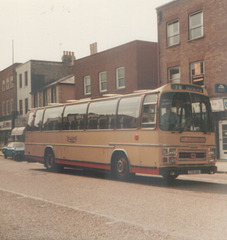 Yelloway CTD 131V in Newmarket - Jul 1983