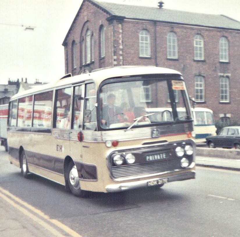 (A former Pickup's coach) Healing's Coaches HDK 217E in Rochdale - Sept 1972