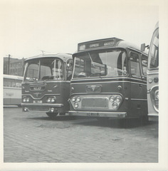 209 Premier Travel Services NMU 7 and OVE 232J in Rochdale - April 1972