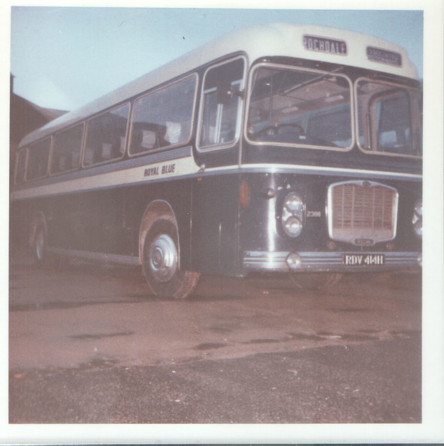 Royal Blue (WNOC) 2388  (RDV 414H) at Rochdale  - Sep 1972