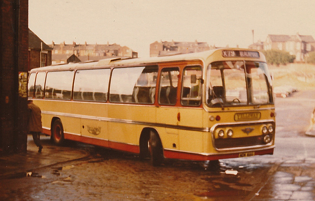 Yelloway NDK-G in Rochdale - Feb 1973