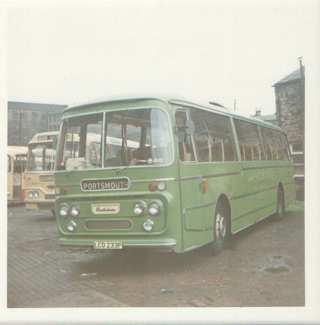 Southdown 1233  (LCD 233F) at Rochdale - Aug 1973