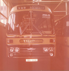 Yelloway SBU 301R in Rochdale - Sep 1978