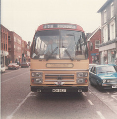 Yelloway WDK 562T in Newmarket - May or Jun 1981