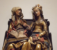 Detail of St. Anne Teaching the Virgin to Read in the Philadelphia Museum of Art, January 2012