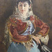 Detail of the Portrait of Emilie Ambre as Carmen by Manet in the Philadelphia Museum of Art, January 2012
